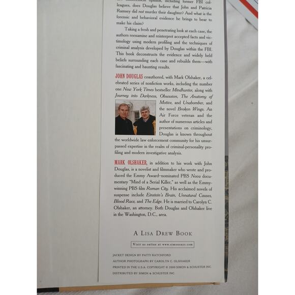 The Cases That Haunt Us From Jack the Ripper to Jonbenet John Douglas Hardcover - Picture 12 of 16